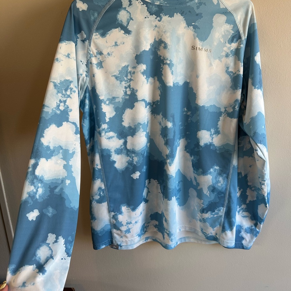 Simms Cloud Pattern Men's Rash Guard - image 4